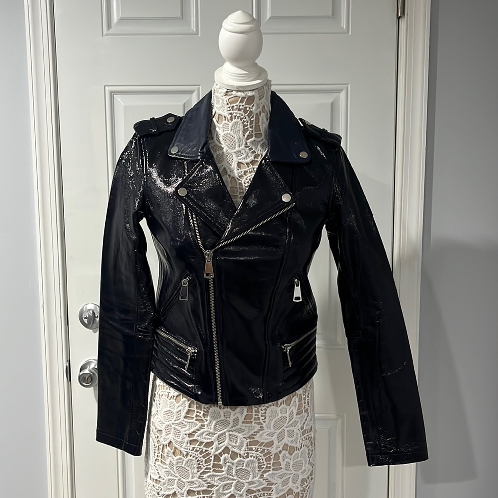 Maje leather jacket